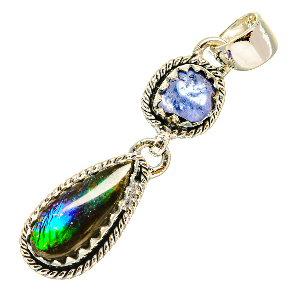 Ammolite Pendants handcrafted by Anasilvercos - PD6103