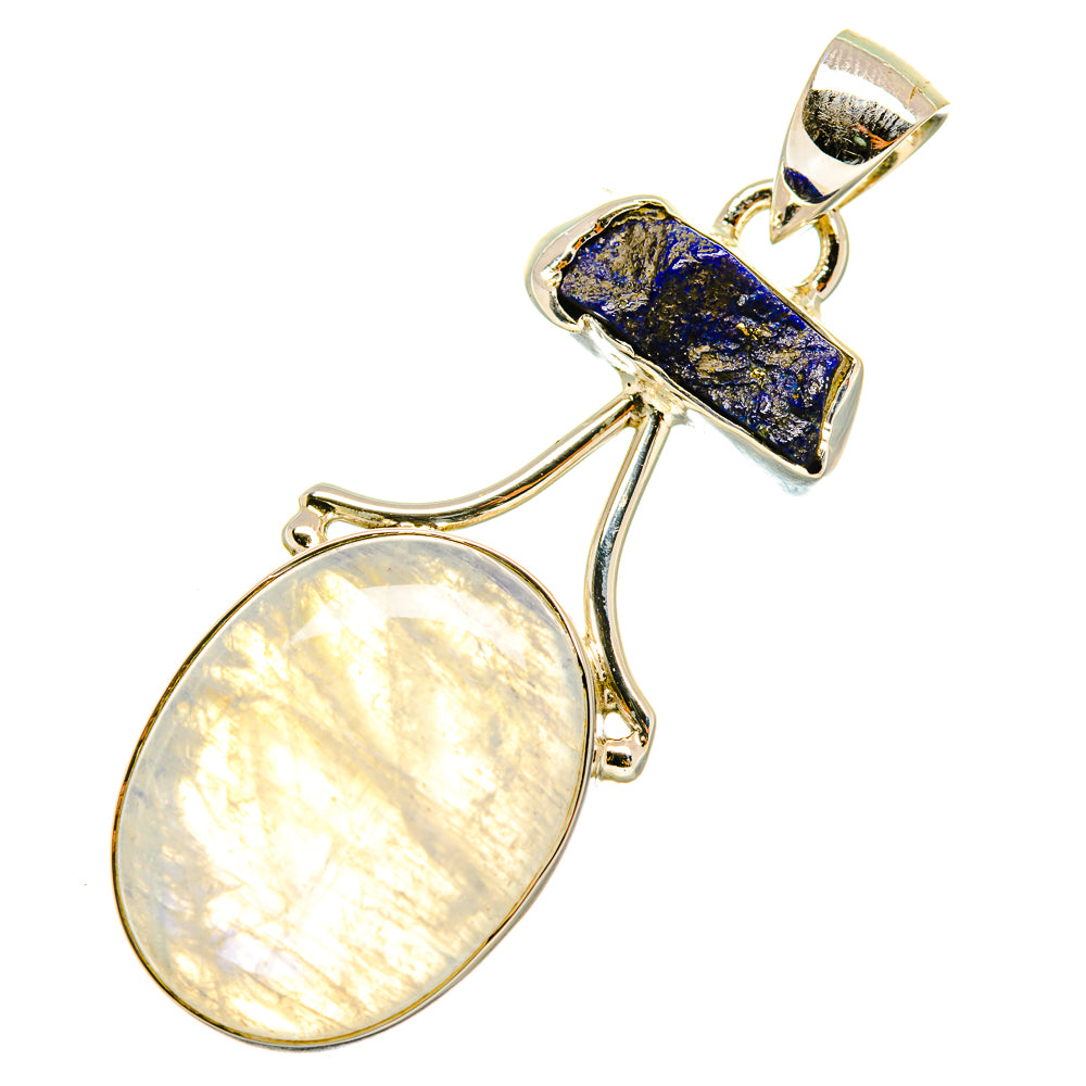 Rainbow Moonstone Pendants handcrafted by Anasilvercos - PD6126
