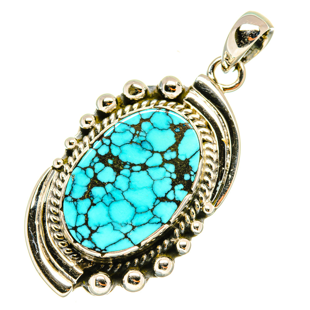 Tibetan Turquoise Pendants handcrafted by Anasilvercos - PD6139