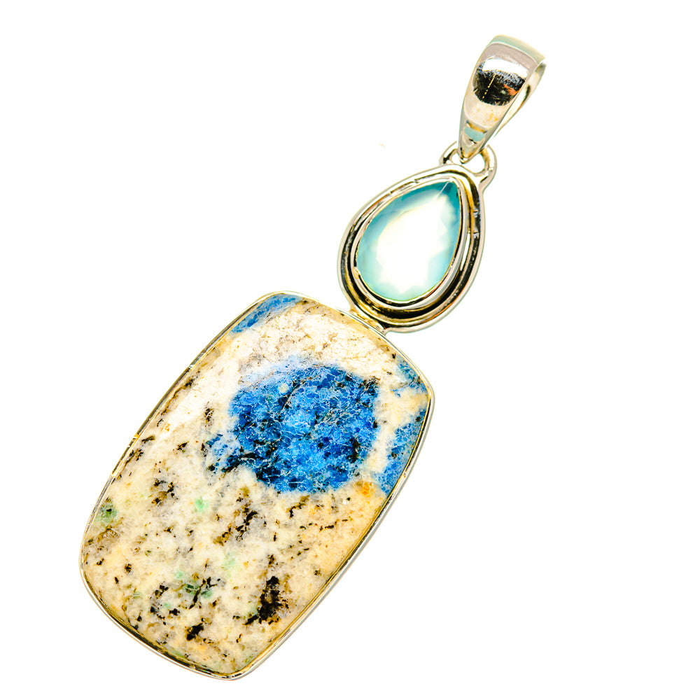 K2 Blue Azurite Pendants handcrafted by Anasilvercos - PD6142