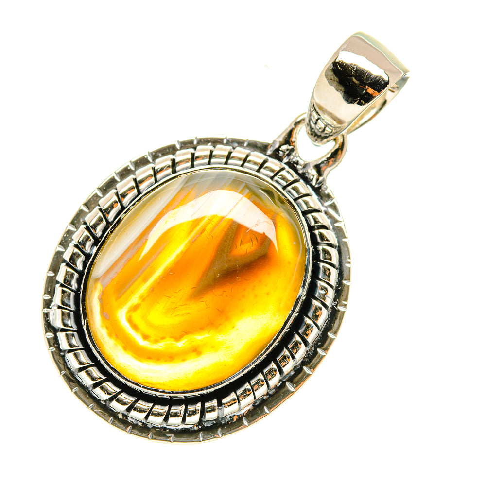 Botswana Agate Pendants handcrafted by Anasilvercos - PD6155 - Photo 2