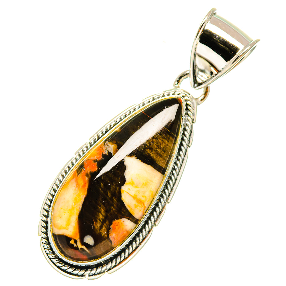 Peanut Wood Jasper Pendants handcrafted by Anasilvercos - PD6159