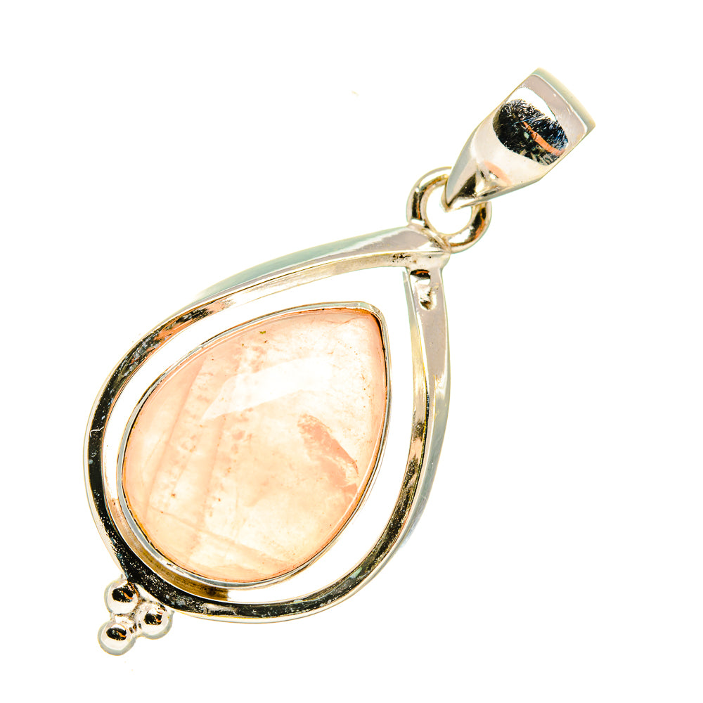Rose Quartz Pendants handcrafted by Anasilvercos - PD6180