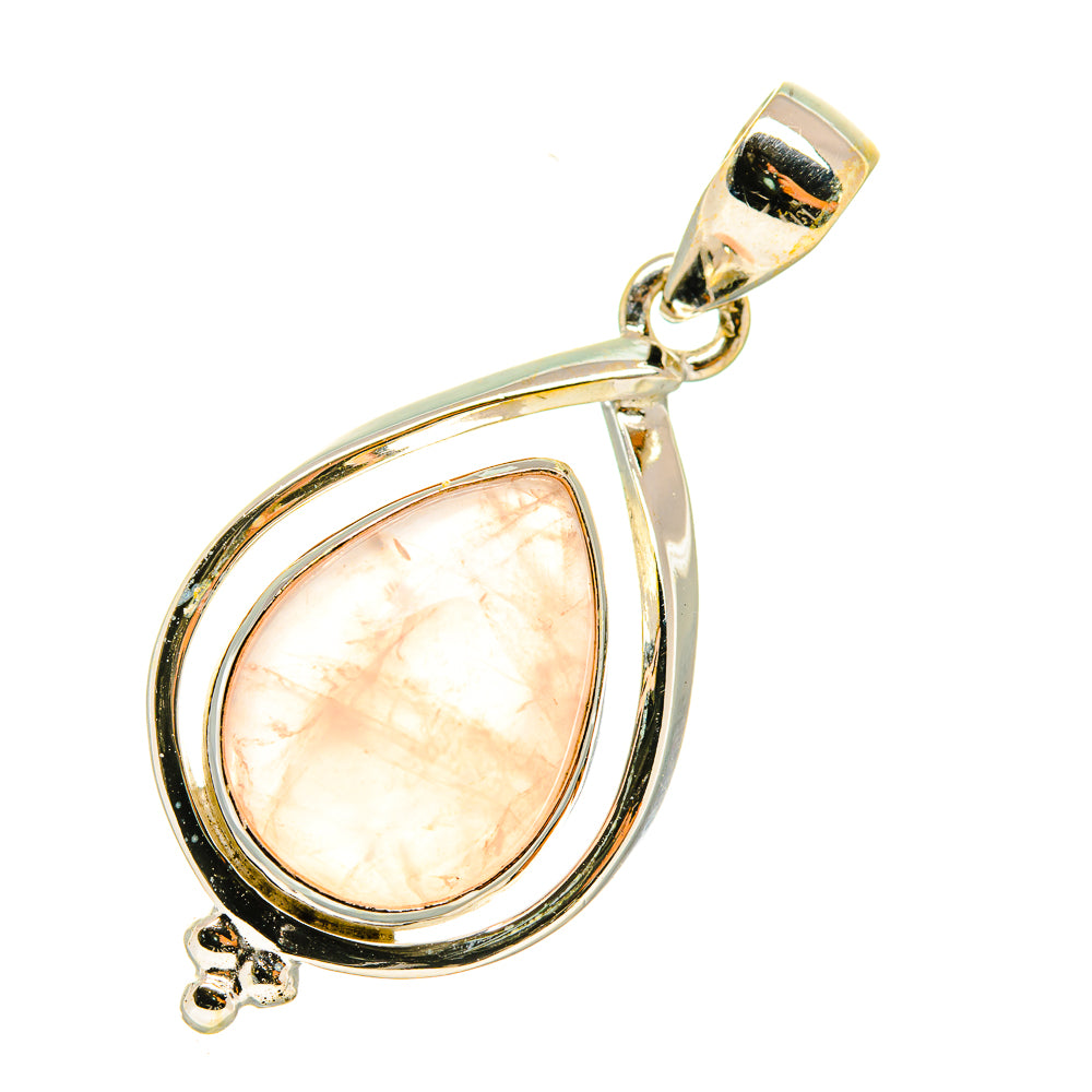 Rose Quartz Pendants handcrafted by Anasilvercos - PD6181