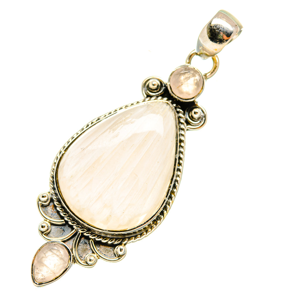 White Scolecite Pendants handcrafted by Anasilvercos - PD6183