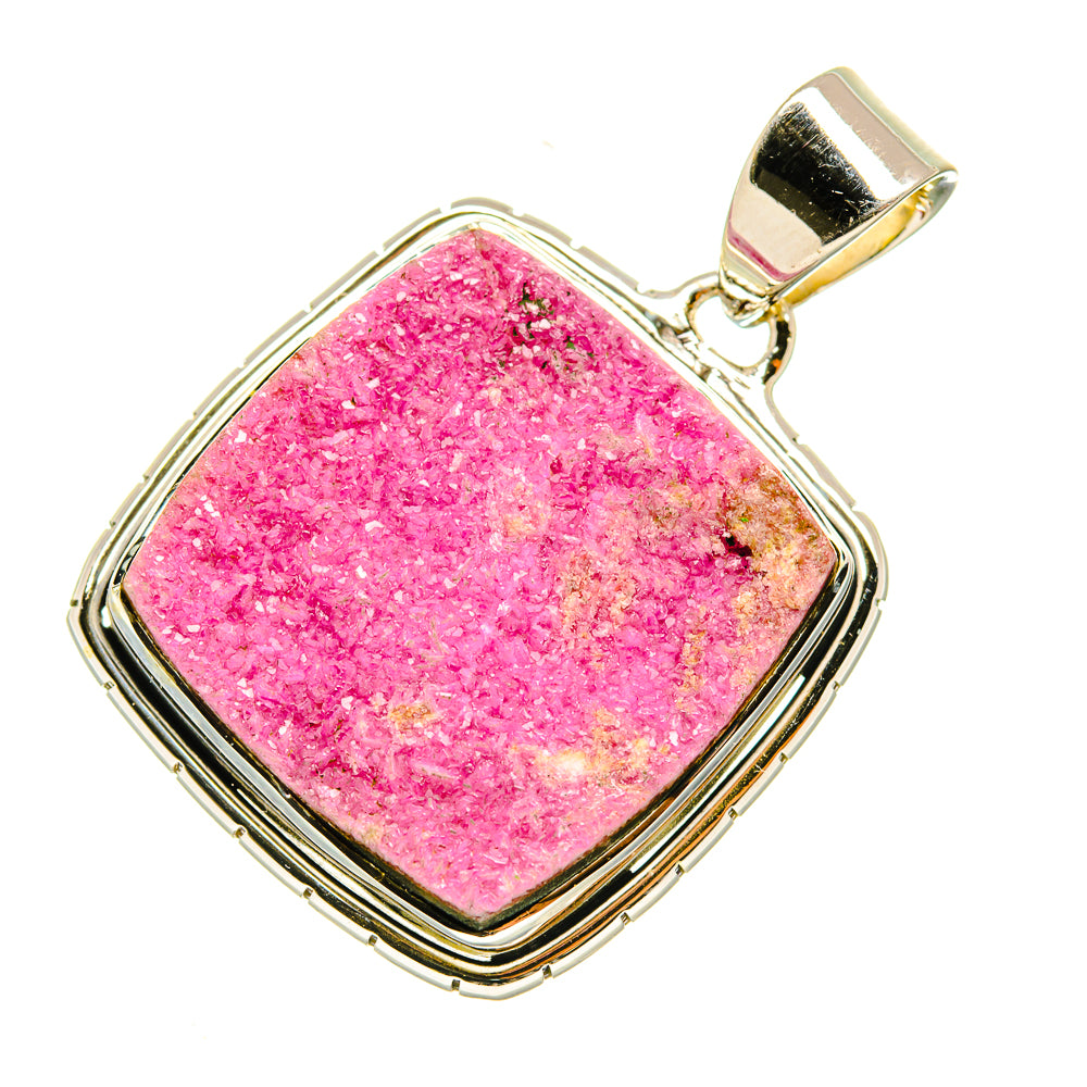 Cobalto Calcite Druzy Pendants handcrafted by Anasilvercos - PD6186
