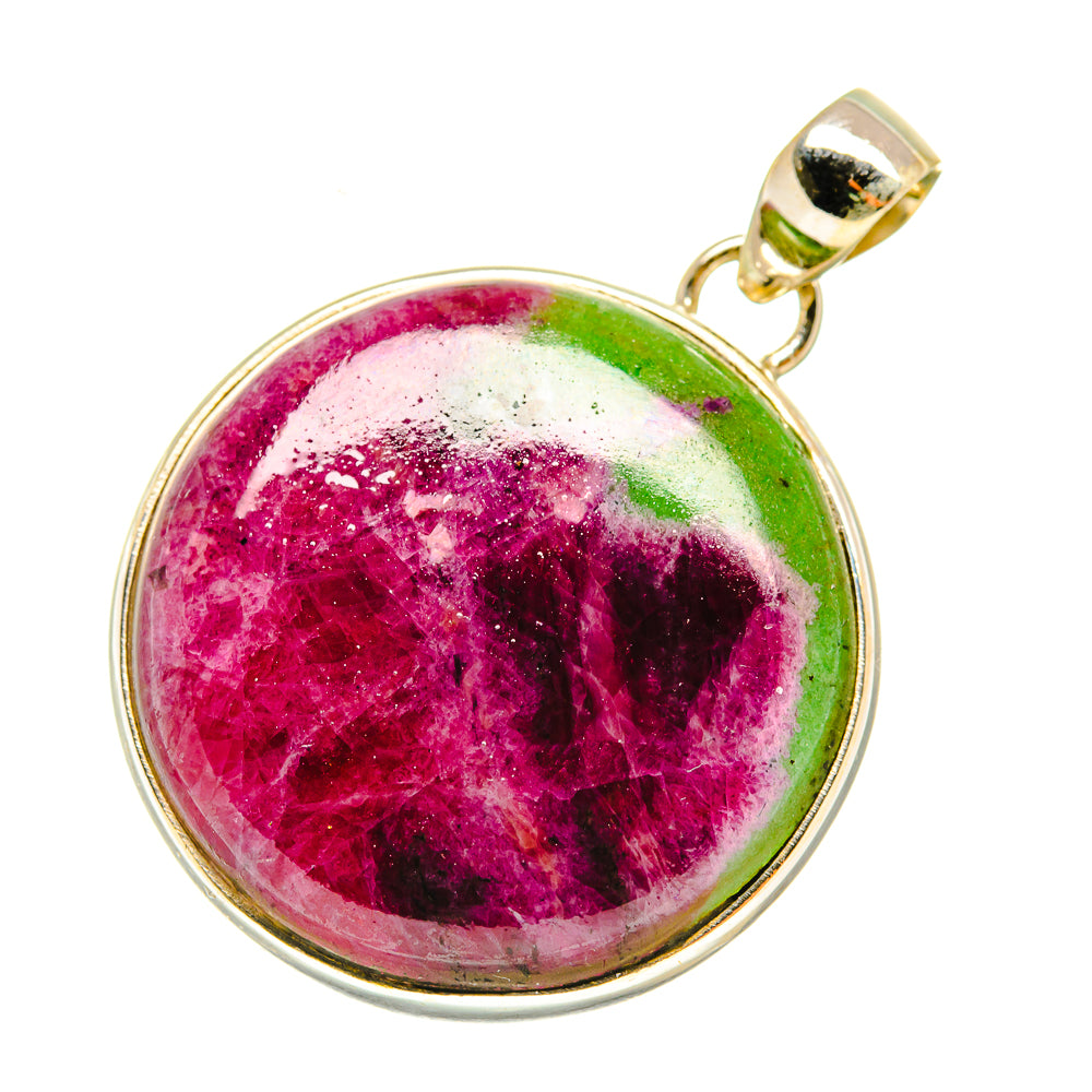 Ruby Zoisite Pendants handcrafted by Anasilvercos - PD6216