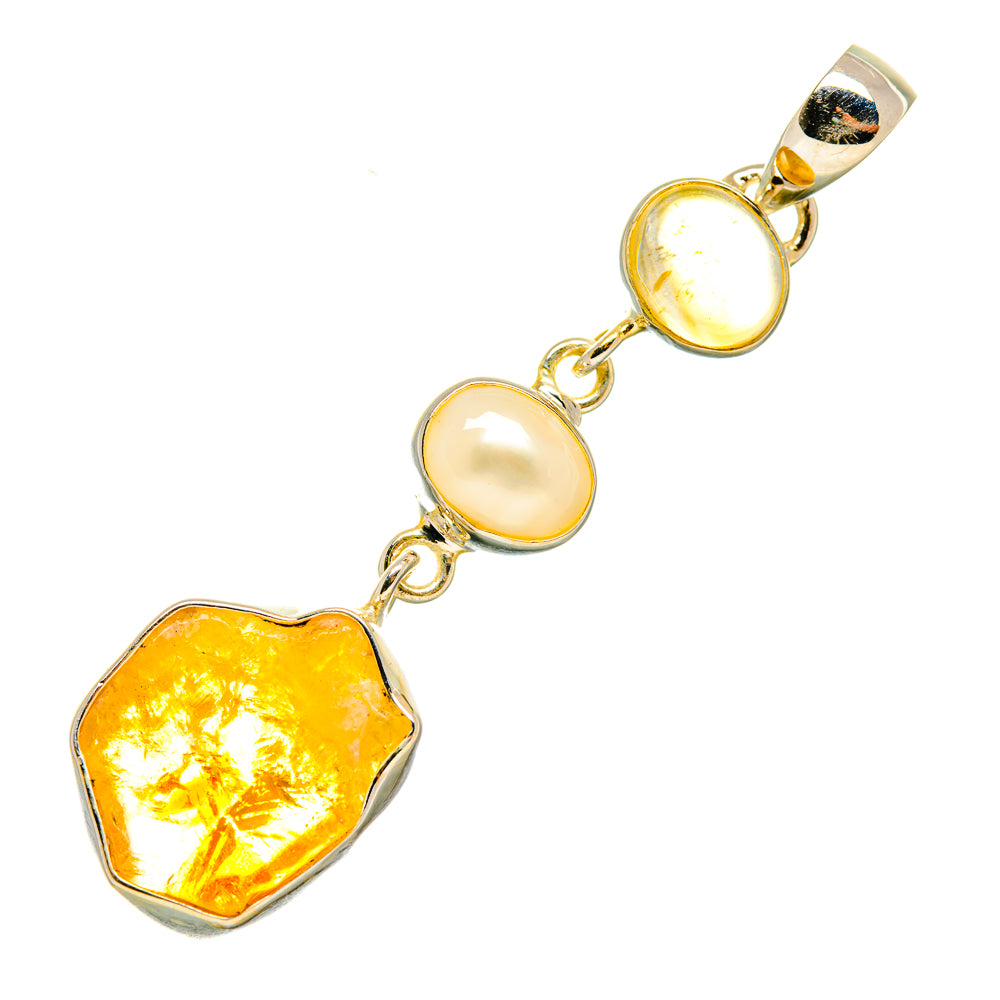 Citrine Pendants handcrafted by Anasilvercos - PD6219