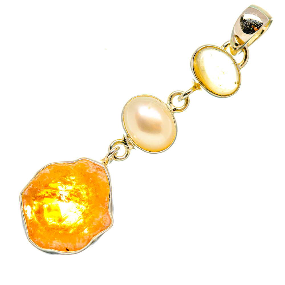 Citrine Pendants handcrafted by Anasilvercos - PD6220