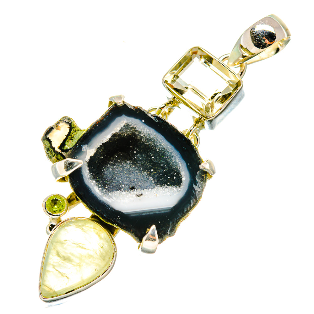 Coconut Geode Druzy Pendants handcrafted by Anasilvercos - PD6235