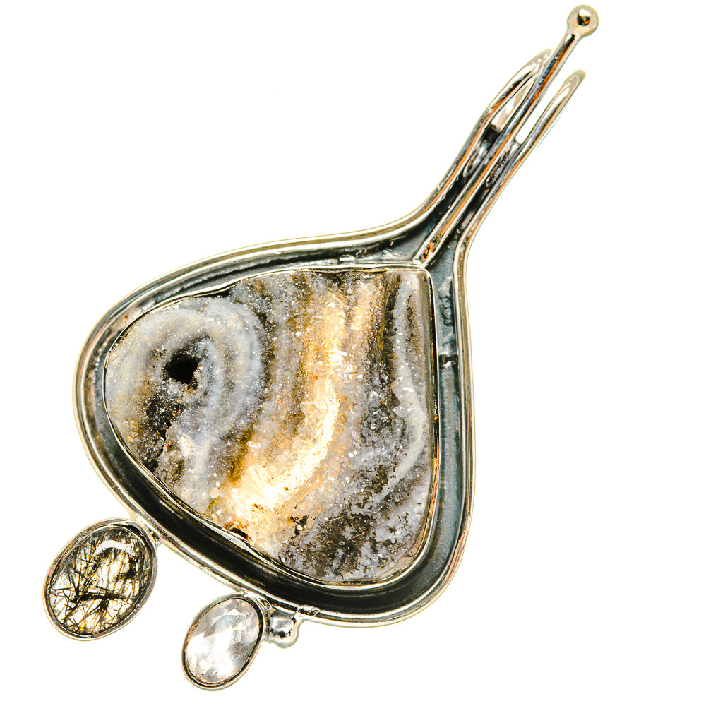 Desert Druzy Pendants handcrafted by Anasilvercos - PD6239