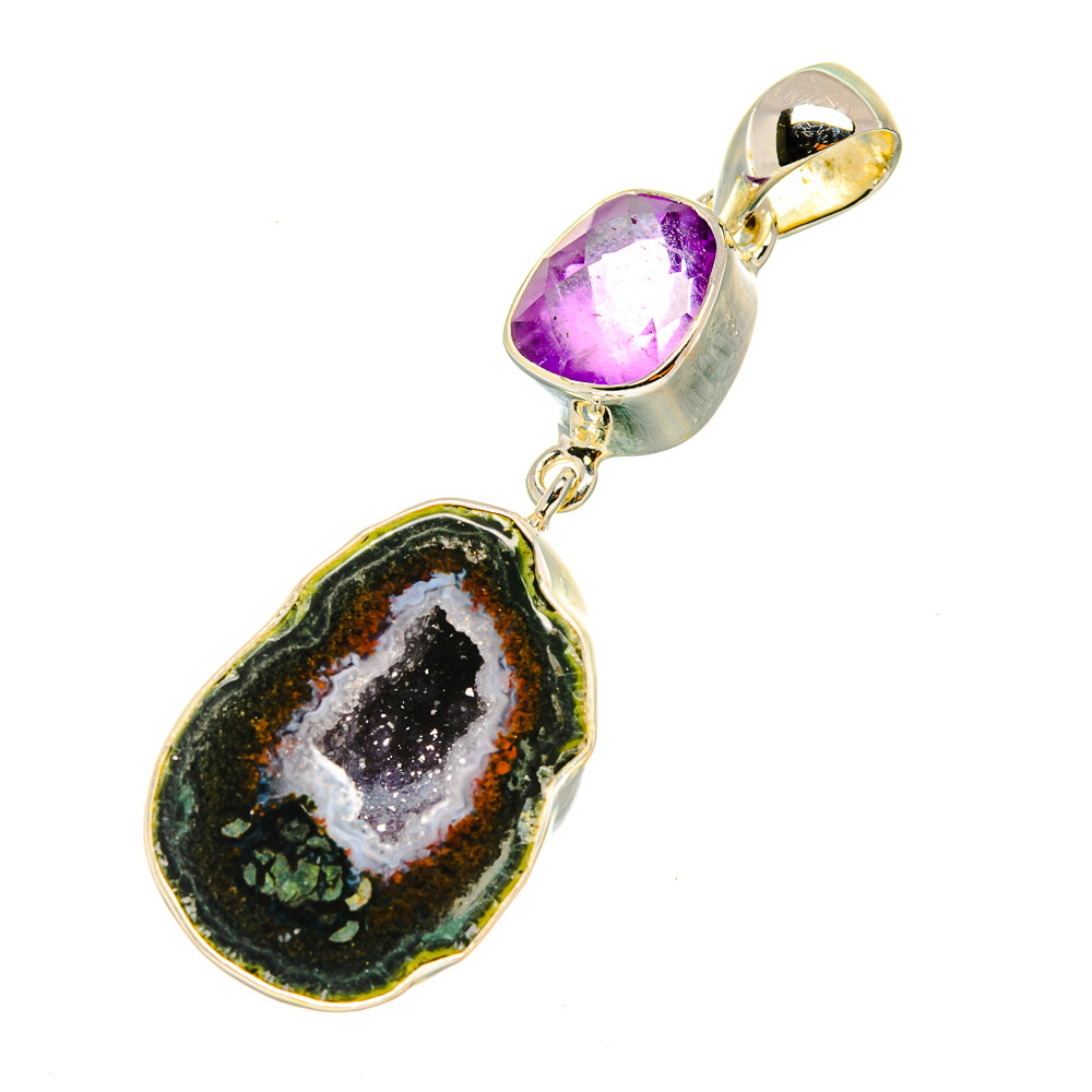 Geode Slice Pendants handcrafted by Anasilvercos - PD6243