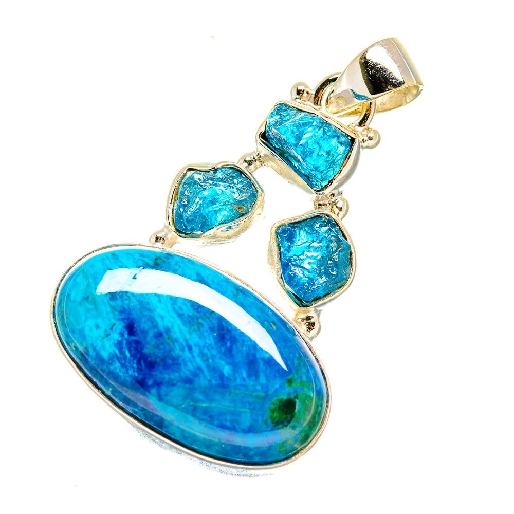 Chrysocolla Pendants handcrafted by Anasilvercos - PD6262