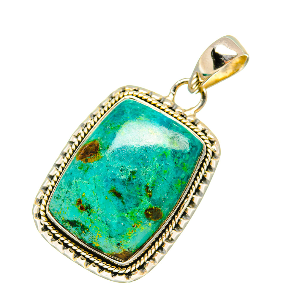 Chrysocolla Pendants handcrafted by Anasilvercos - PD6293