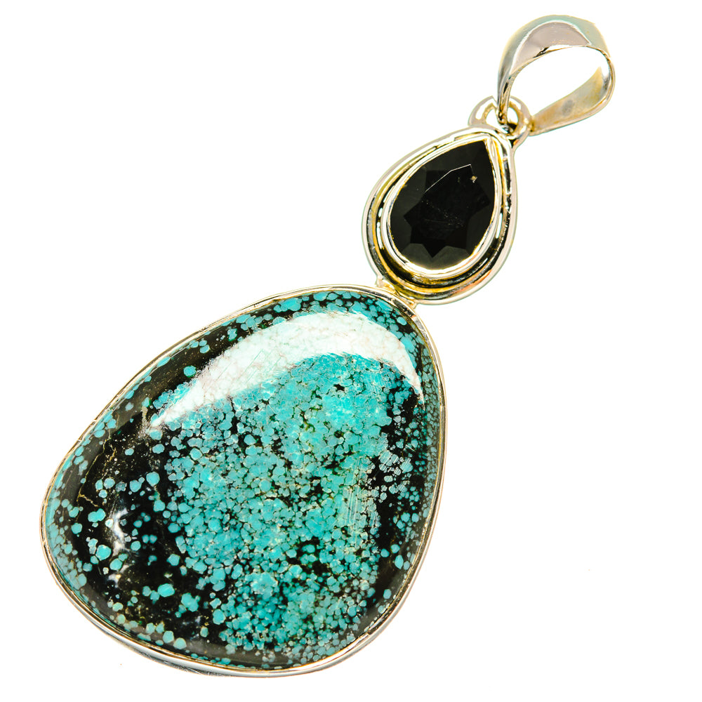 Tibetan Turquoise Pendants handcrafted by Anasilvercos - PD6295