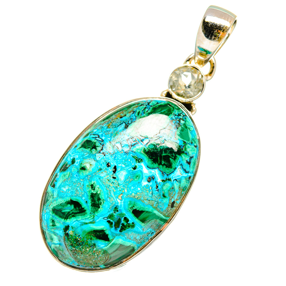 Chrysocolla Pendants handcrafted by Anasilvercos - PD6296