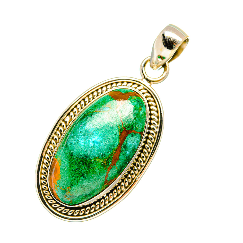 Chrysocolla Pendants handcrafted by Anasilvercos - PD6298