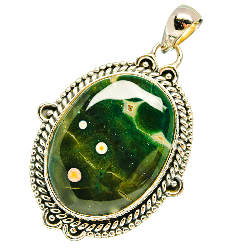 Ocean Jasper Pendants handcrafted by Anasilvercos - PD6309
