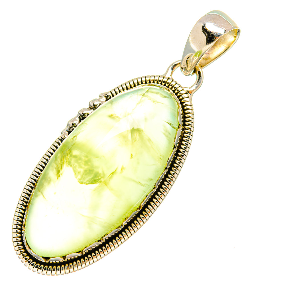 Prehnite Pendants handcrafted by Anasilvercos - PD6310