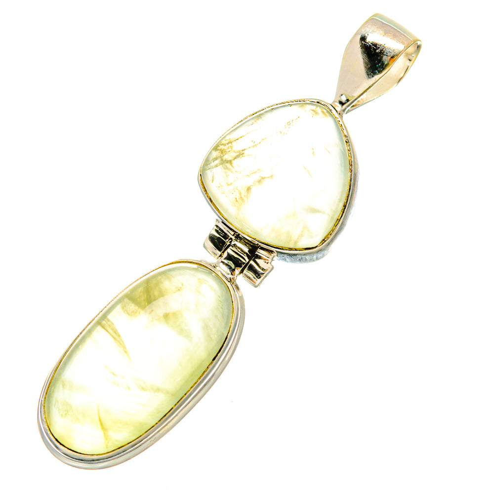 Prehnite Pendants handcrafted by Anasilvercos - PD6314 - Photo 2