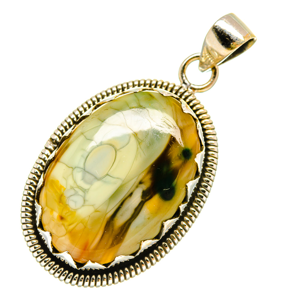 Willow Creek Jasper Pendants handcrafted by Anasilvercos - PD6346