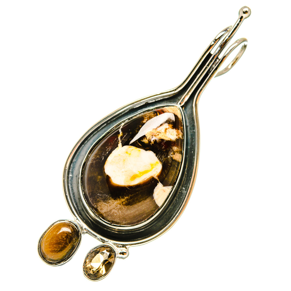 Peanut Wood Jasper Pendants handcrafted by Anasilvercos - PD6381