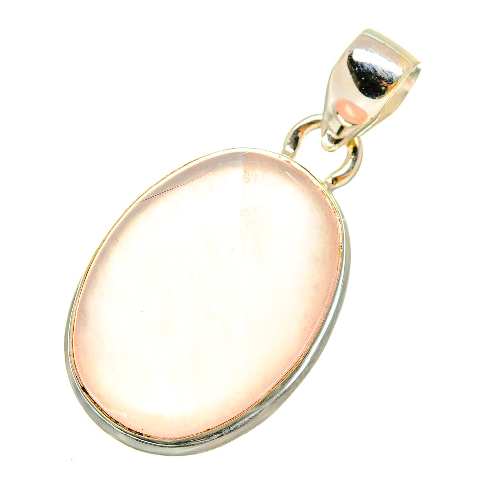 Rose Quartz Pendants handcrafted by Anasilvercos - PD6390