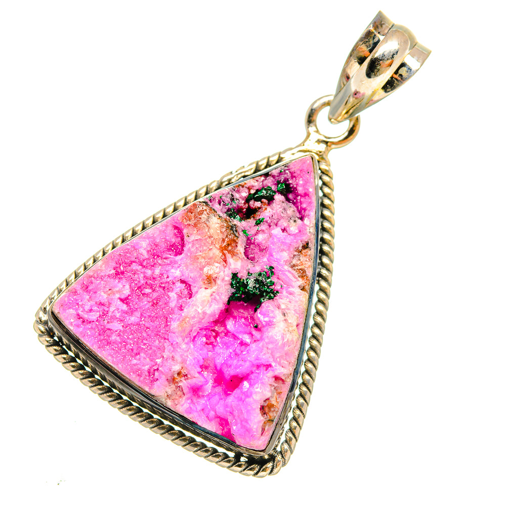 Cobalto Calcite Druzy Pendants handcrafted by Anasilvercos - PD6393