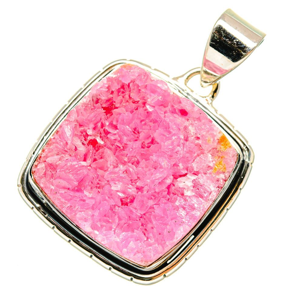Cobalto Calcite Druzy Pendants handcrafted by Anasilvercos - PD6394