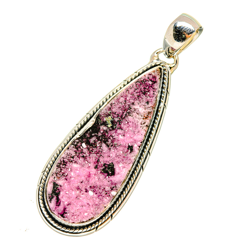 Cobalto Calcite Druzy Pendants handcrafted by Anasilvercos - PD6396