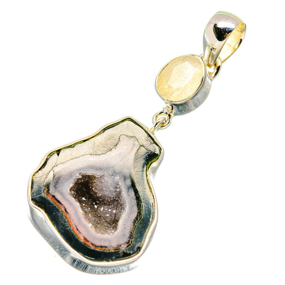 Coconut Geode Druzy Pendants handcrafted by Anasilvercos - PD6415