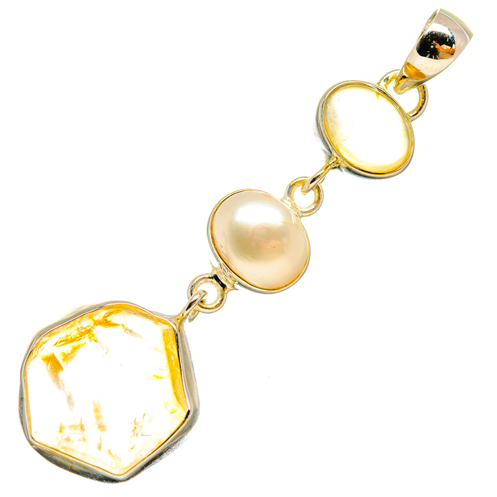 Citrine Pendants handcrafted by Anasilvercos - PD6435