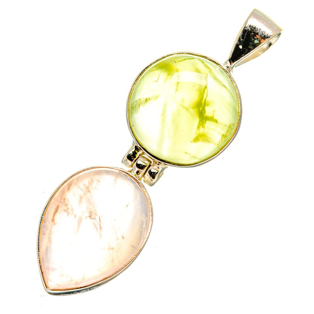 Prehnite Pendants handcrafted by Anasilvercos - PD6443