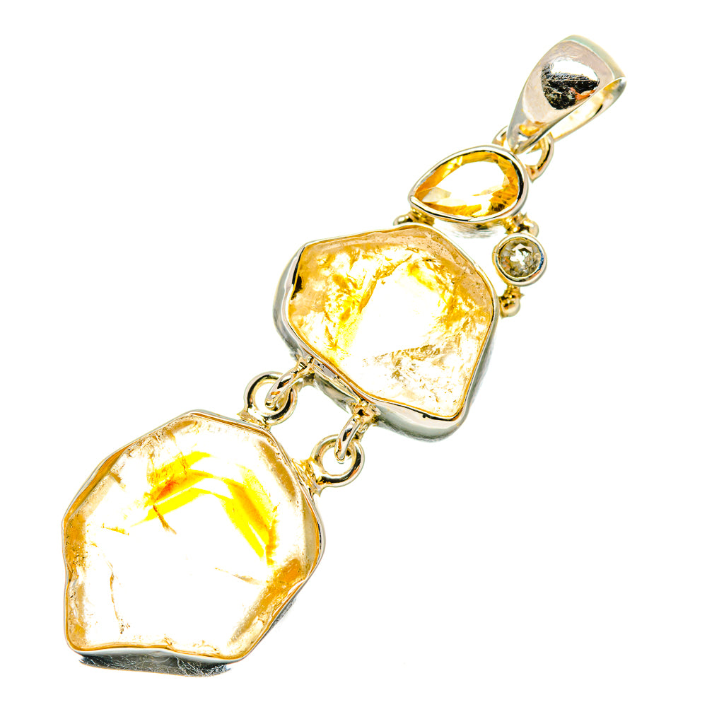 Citrine Pendants handcrafted by Anasilvercos - PD6463