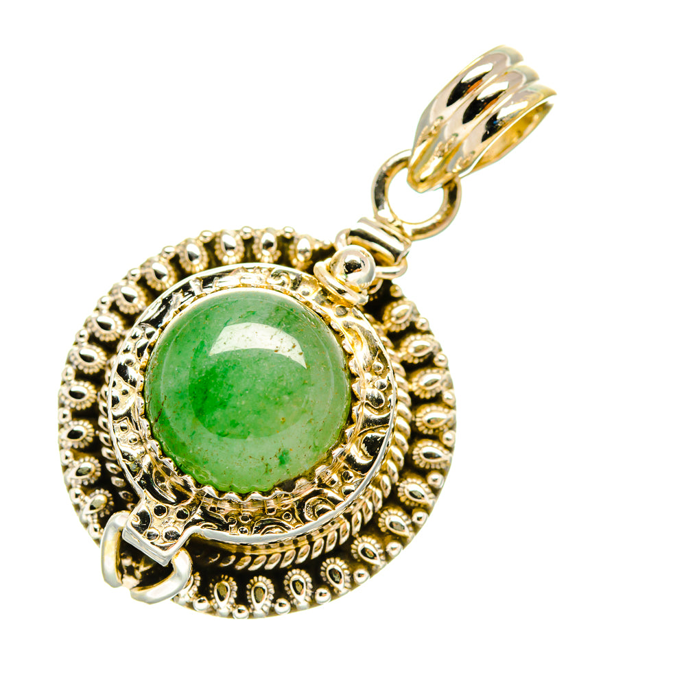 Green Aventurine Pendants handcrafted by Anasilvercos - PD6511