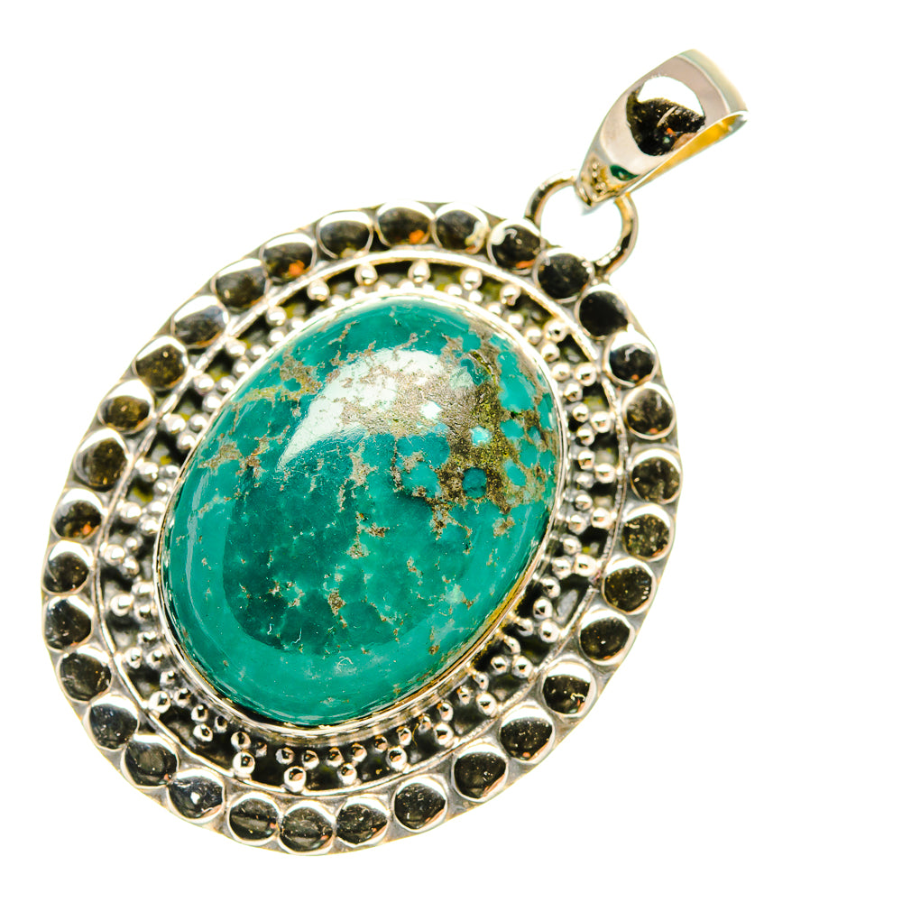 Tibetan Turquoise Pendants handcrafted by Anasilvercos - PD6524