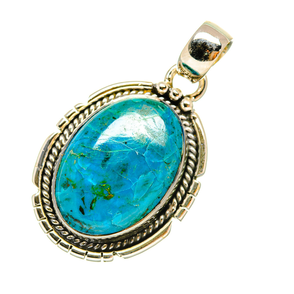Chrysocolla Pendants handcrafted by Anasilvercos - PD6525