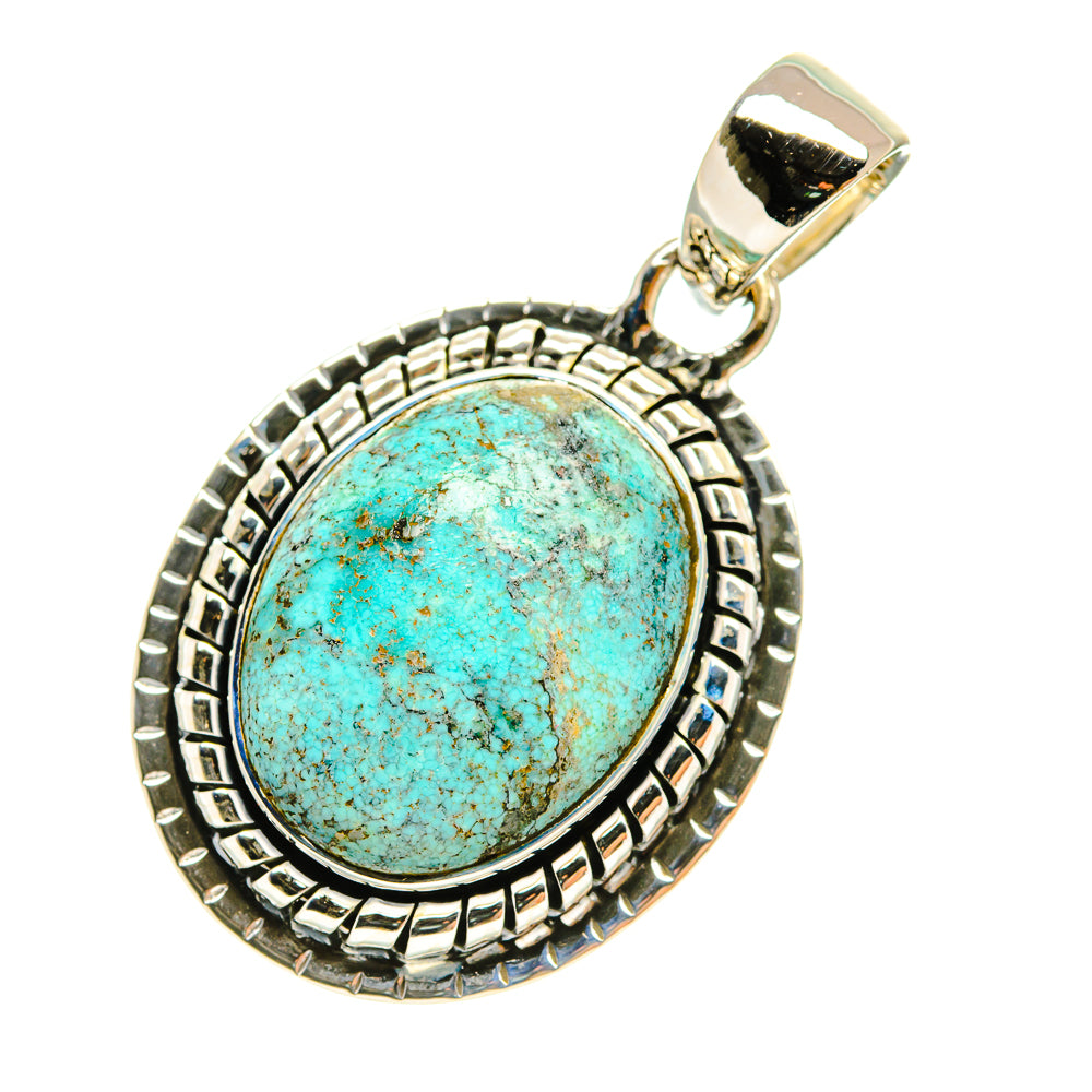Tibetan Turquoise Pendants handcrafted by Anasilvercos - PD6527