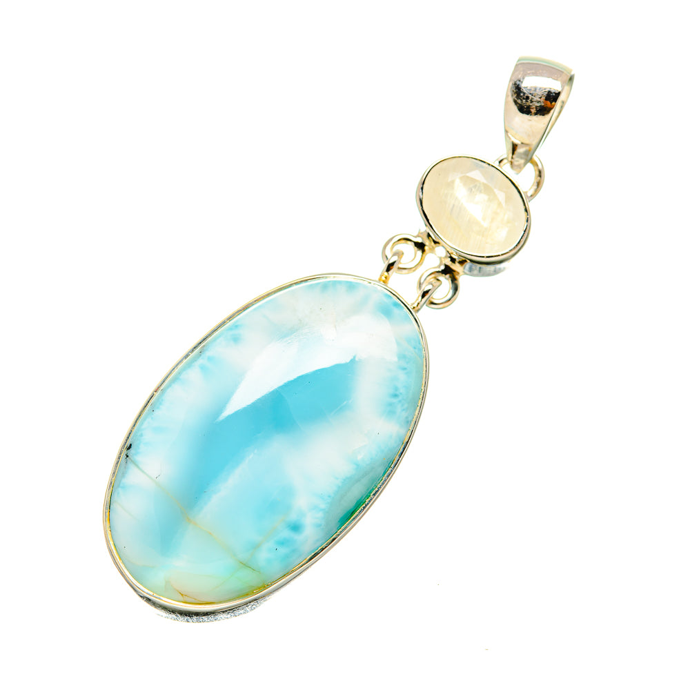 Larimar Pendants handcrafted by Anasilvercos - PD6537