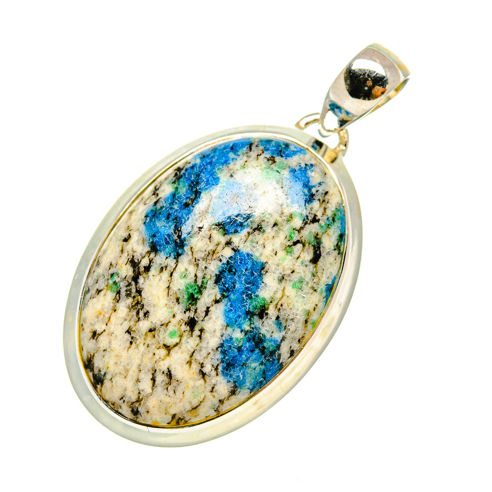 K2 Blue Azurite Pendants handcrafted by Anasilvercos - PD6541
