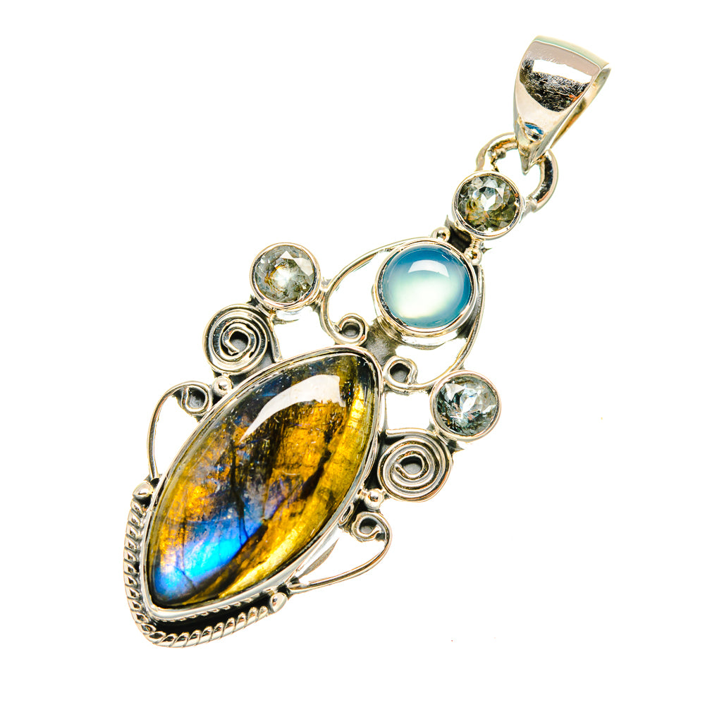 Labradorite Pendants handcrafted by Anasilvercos - PD6561