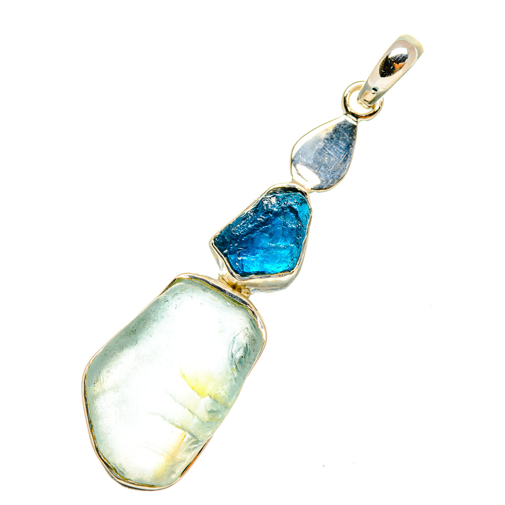 Aquamarine Pendants handcrafted by Anasilvercos - PD6563