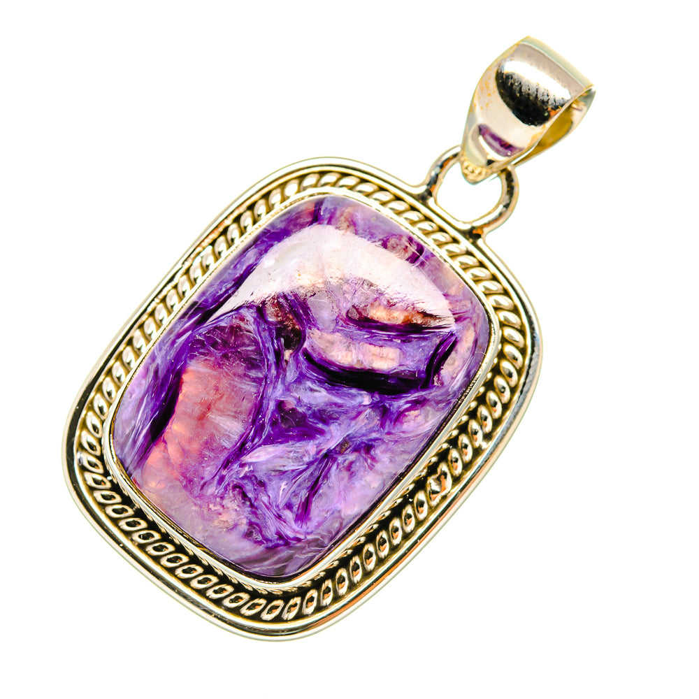 Charoite Pendants handcrafted by Anasilvercos - PD6573