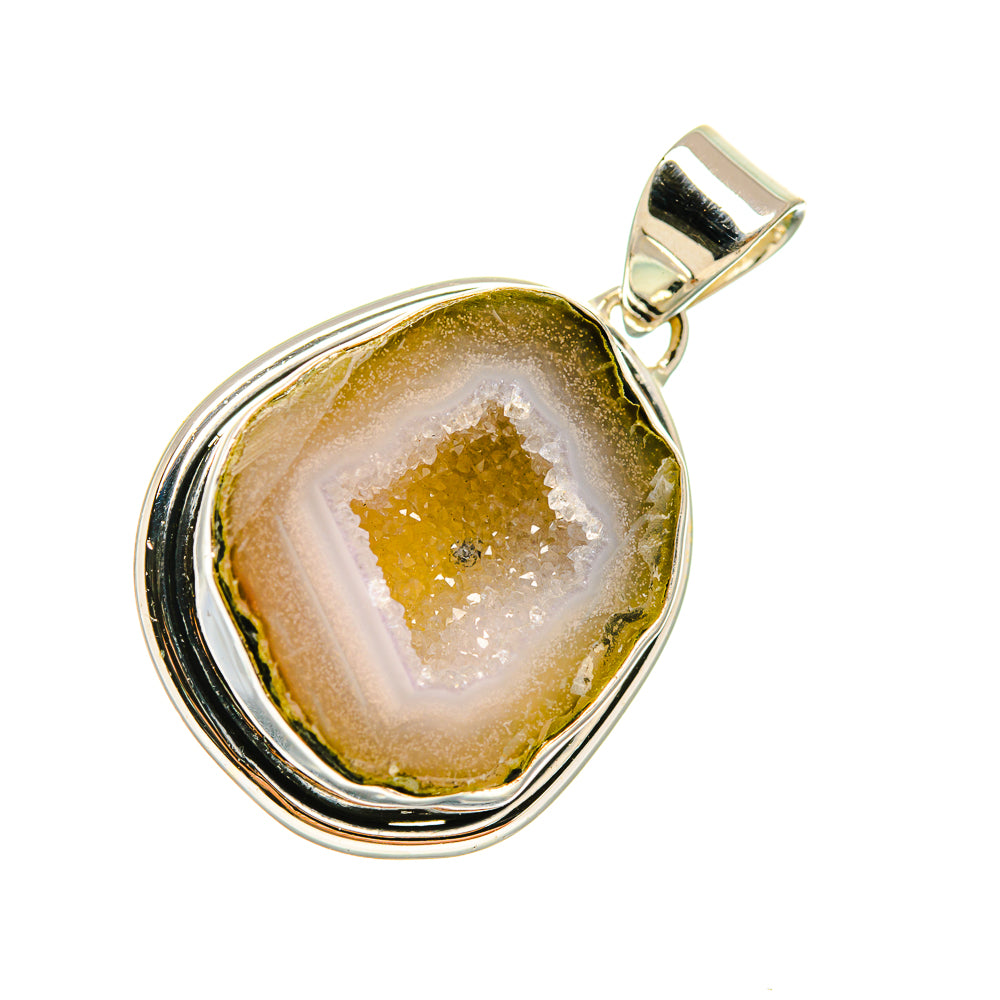 Coconut Geode Druzy Pendants handcrafted by Anasilvercos - PD6597