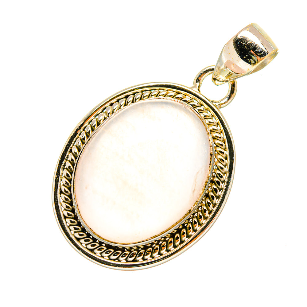 Rose Quartz Pendants handcrafted by Anasilvercos - PD6600