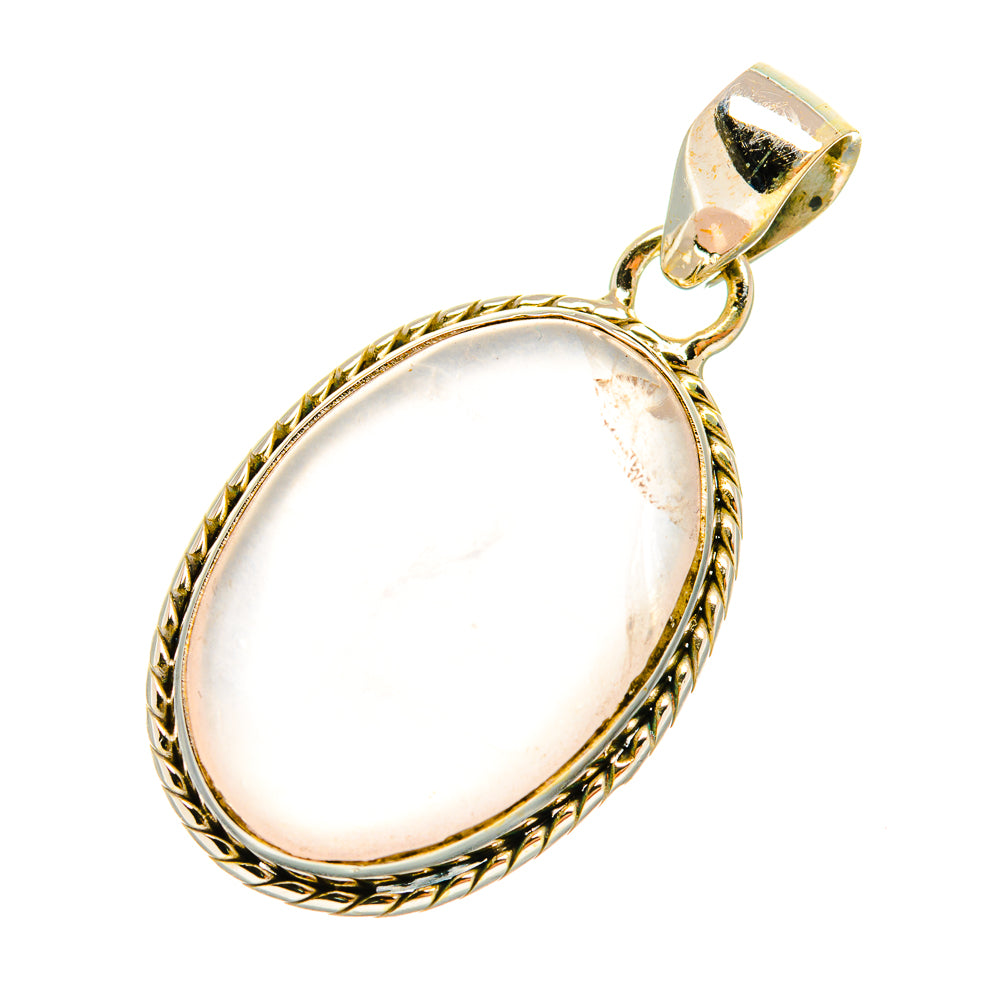 Rose Quartz Pendants handcrafted by Anasilvercos - PD6601
