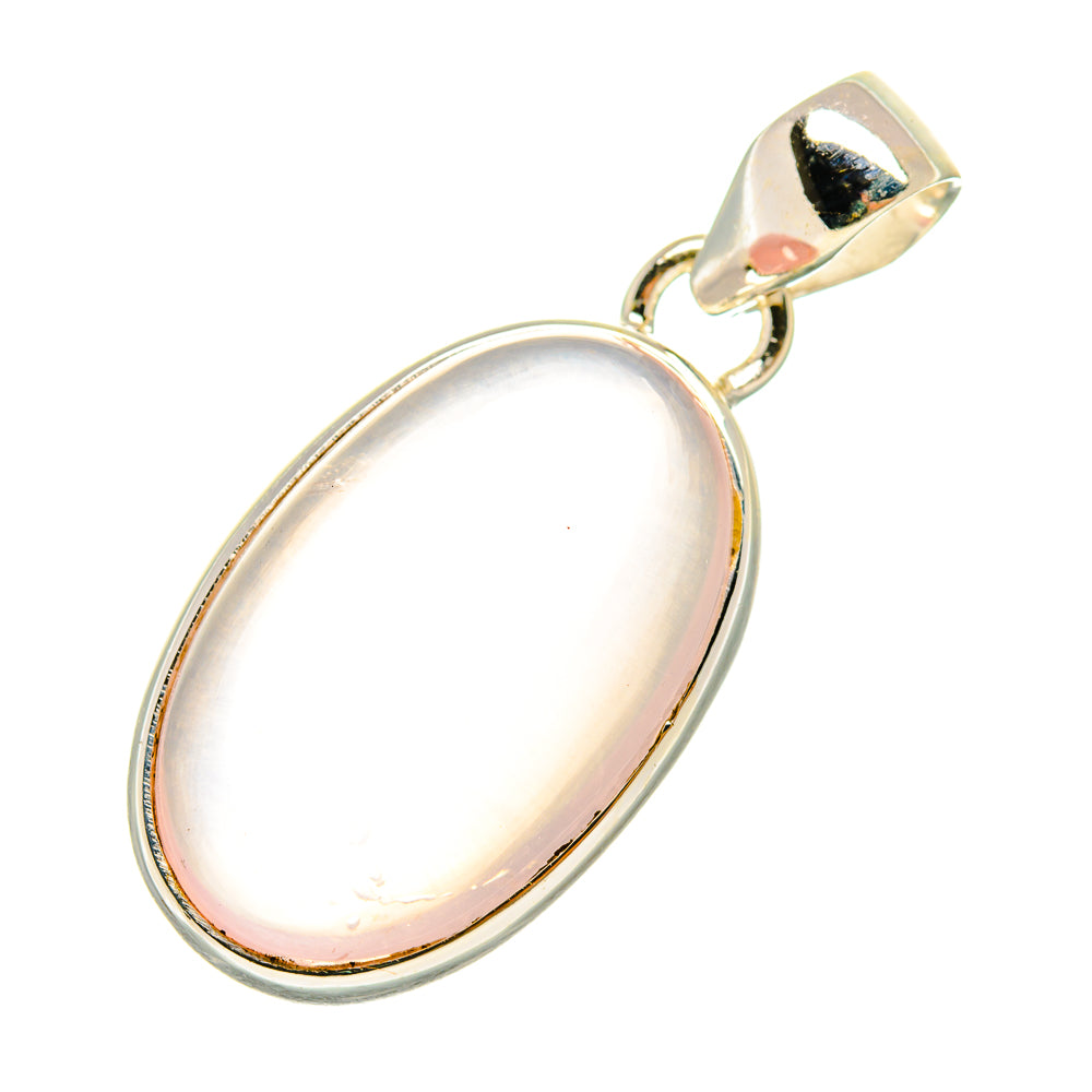 Rose Quartz Pendants handcrafted by Anasilvercos - PD6603