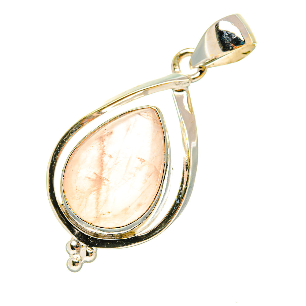 Rose Quartz Pendants handcrafted by Anasilvercos - PD6605