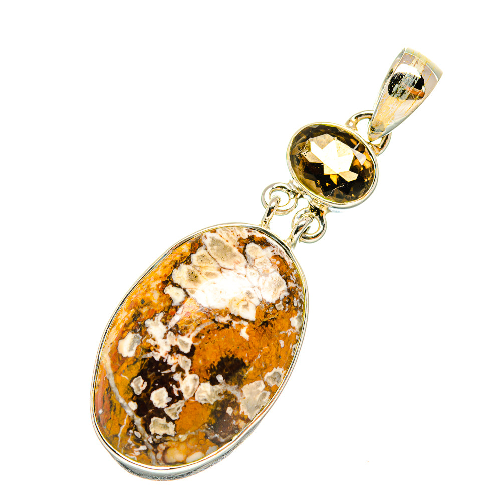 Peanut Wood Jasper Pendants handcrafted by Anasilvercos - PD6621