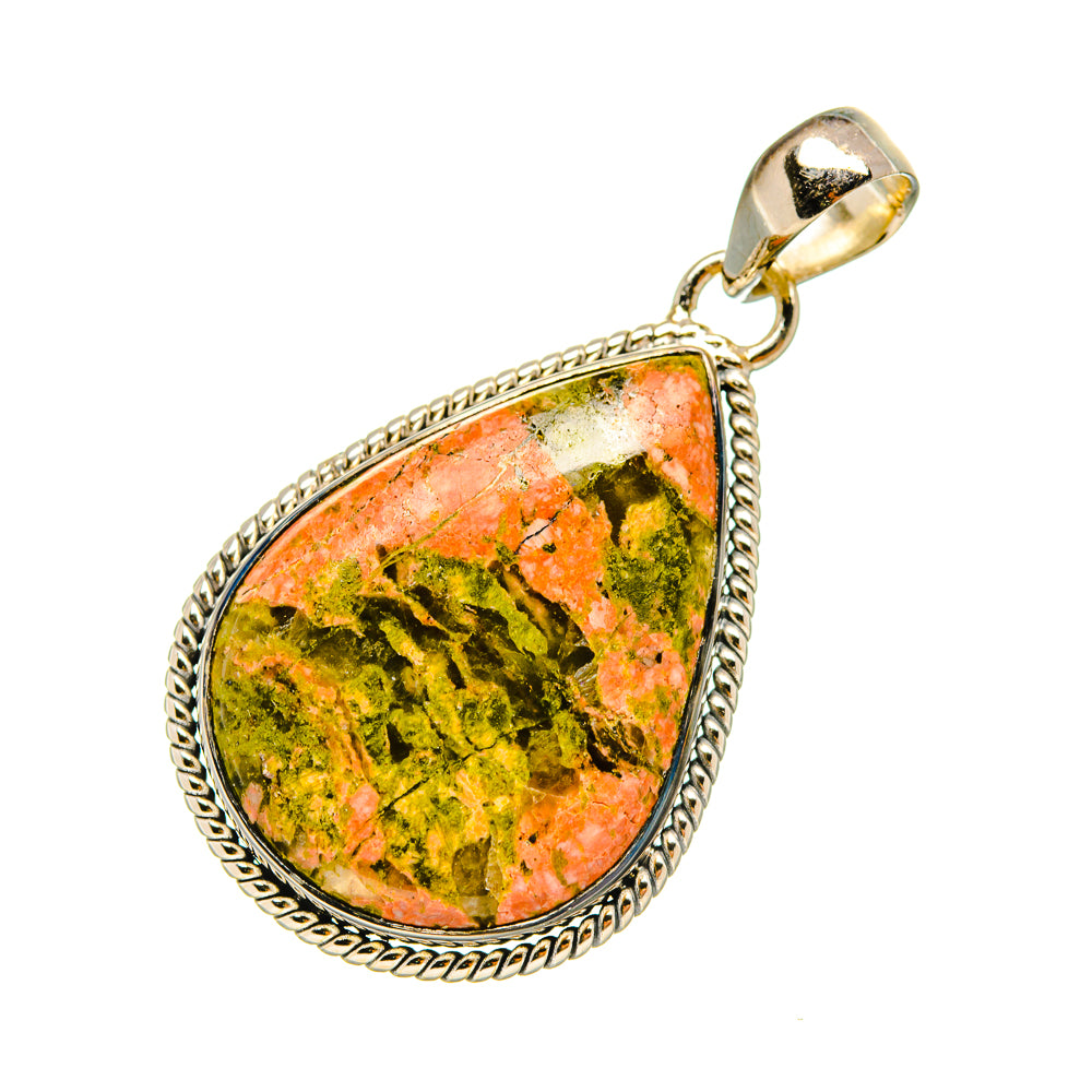 Unakite Pendants handcrafted by Anasilvercos - PD6627
